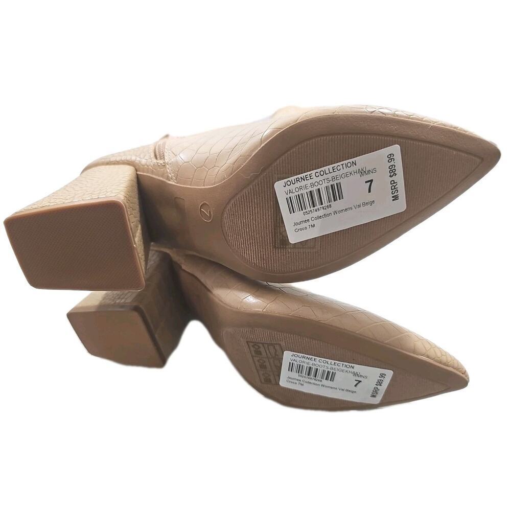 Journee Collection ~Woman Size 7M~ Beige/Khaki Valorie Knee High Boots NWOB. - Picture 2 of 10